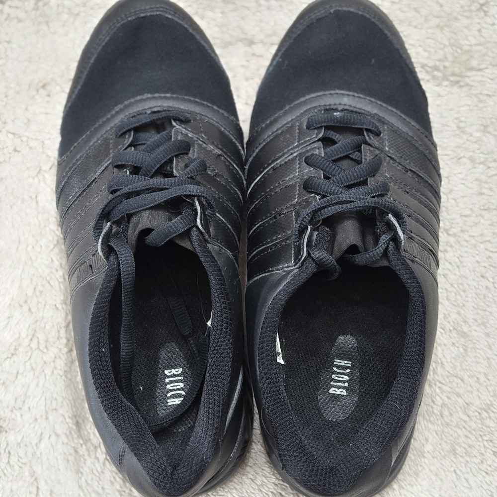Bloch Black Dancing Sneakers Shoes Size 8.5 Performance Lace-up - Picture 5 of 8